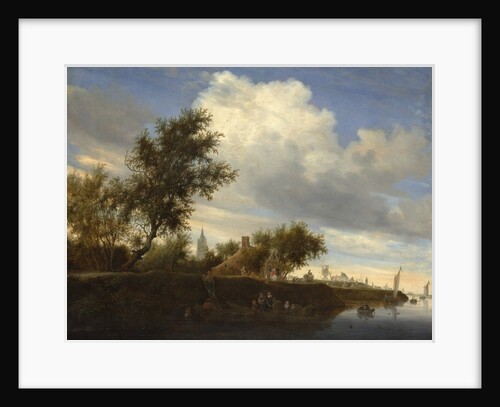 Ferry near Gorinchem, 1646 by Salomon Ruysdael