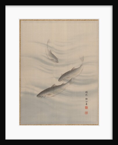 Fishes Swimming, ca. 1890-92 by Seki Shuko