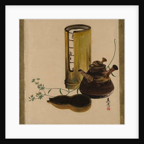 Lacquer Paintings of Various Subjects: Sencha Tea Set, 1882 by Shibata Zeshin