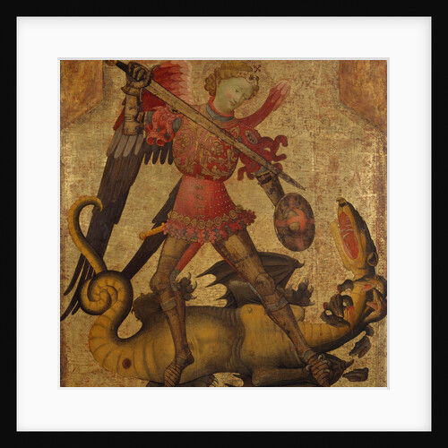 Saint Michael and the Dragon, ca. 1405 by Spanish Painter
