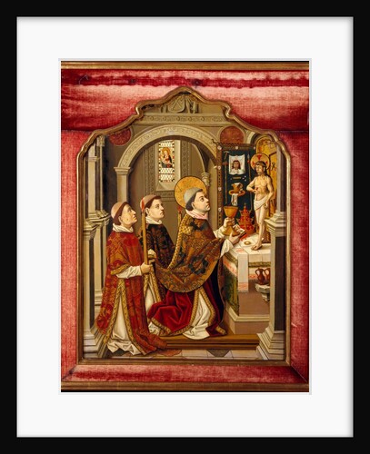 The Mass of Saint Gregory by Spanish Painter