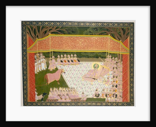 Maharana Sarup Singh Inspects a Prize Stallion, 1845-46 by Tara