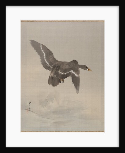 Flying Goose, ca. 1887 by Watanabe Seitei