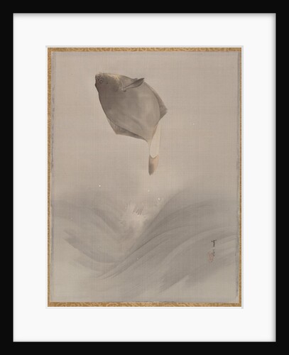 Jumping fish, ca. 1887 by Watanabe Seitei