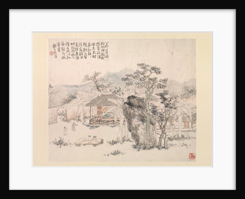 Garden scene, 1867 by Wu Tao