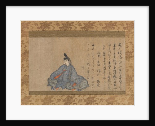 Ariwara Narihira… Fujifusa version of Thirty-six Immortal Poets, 1st half 15th cent by Unknown