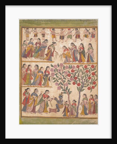 Yashoda Binds Krishna?s Hands: Page from a Dispersed Bhagavata Purana Manuscript , 1640-50 by Unknown