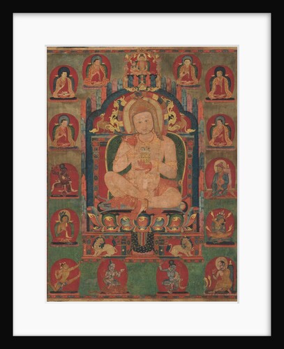 Portrait of Jnanatapa Attended by Lamas and Mahasiddhas, ca. 1350 by Unknown