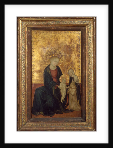 Madonna and Child with Saint Catherine of Siena and a Carthusian Donor, ca. 1411-24 by Italian