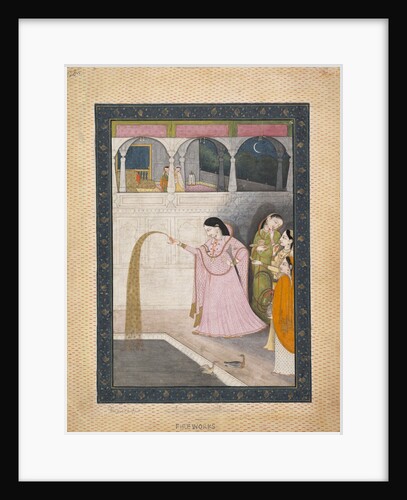 Lady Holding a Sparkler, ca. 1800 by Unknown