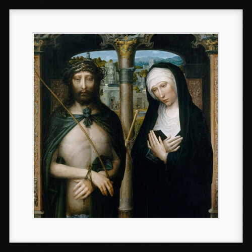 Christ Crowned with Thorns, and the Mourning Virgin, ca. 1530-40 by Adriaen Isenbrandt