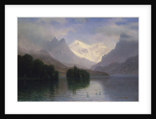 Mountain Scene, 1880-90 by Albert Bierstadt