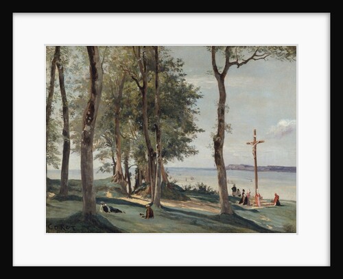 Honfleur: Calvary, ca. 1830 by Jean-Baptiste-Camille Corot