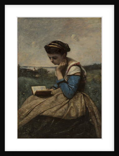 A Woman Reading, 1869 and 1870 by Jean-Baptiste-Camille Corot