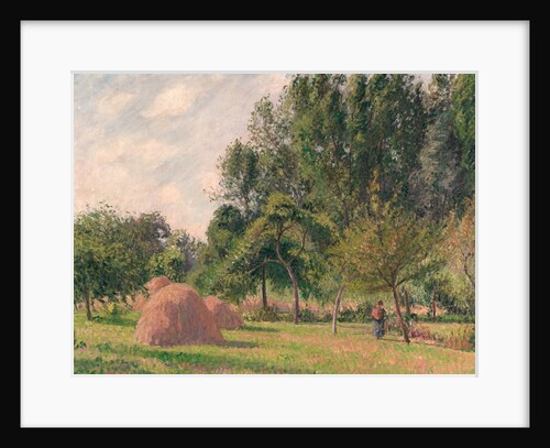 Haystacks, Morning, Éragny, 1899 by Camille Pissarro