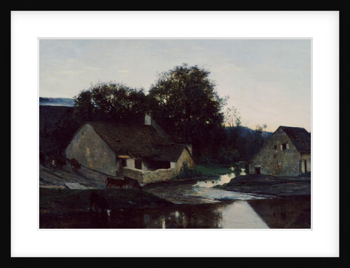 The Hamlet of Optevoz, ca. 1852 by Charles Francois Daubigny