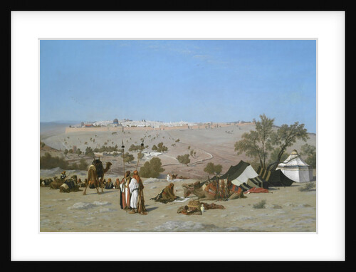 Jerusalem from the Mount of Olives, by 1880 by Charles Théodore Frère