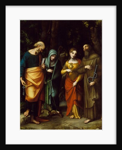 Saints Peter, Martha, Mary Magdalen, and Leonard, ca. 1515 by Correggio