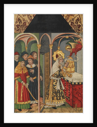 Panel with the Angel Appearing to Zacharias…, 1464-1507 by Domingo Ram