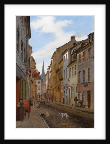 Parochialstrasse in Berlin, 1831 by Johann Philipp Eduard Gärtner