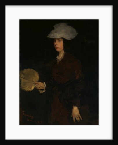 Lady with Fan, 1873 by Frank Duveneck