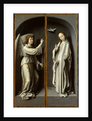 Archangel Gabriel; The Virgin Annunciate, ca. 1510 by Gerard David