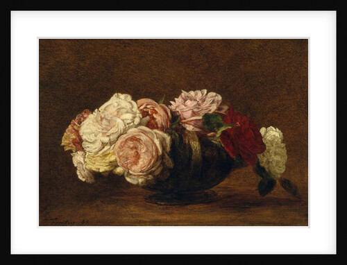 Roses in a Bowl, 1883 by Henri Fantin-Latour