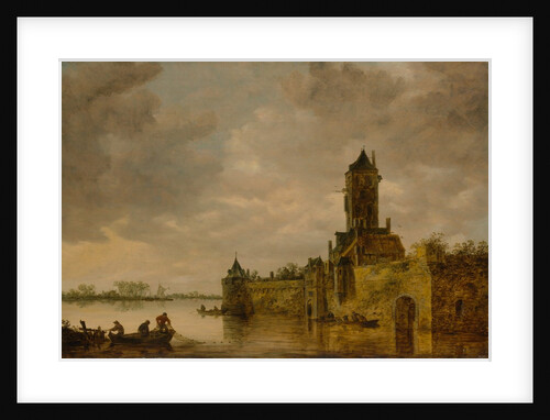 Castle by a River, 1647 by Jan van Goyen