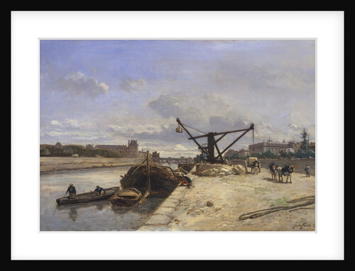 View from the Quai d'Orsay, 1854 by Johan Barthold Jongkind