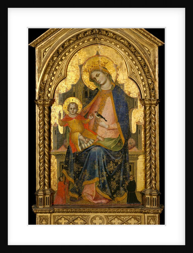 Madonna and Child Enthroned with Two Donors, ca. 1360-65 by Lorenzo Veneziano