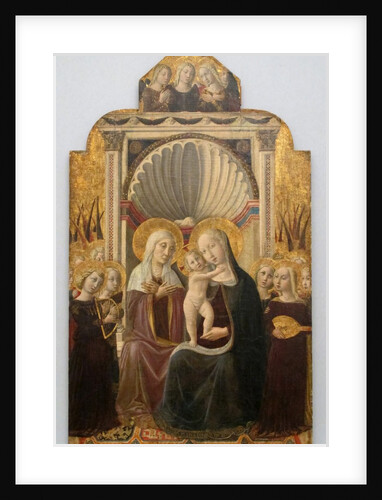 Saint Anne and the Virgin and Child Enthroned with Angels, ca. 1458-61 by Niccolò da Foligno