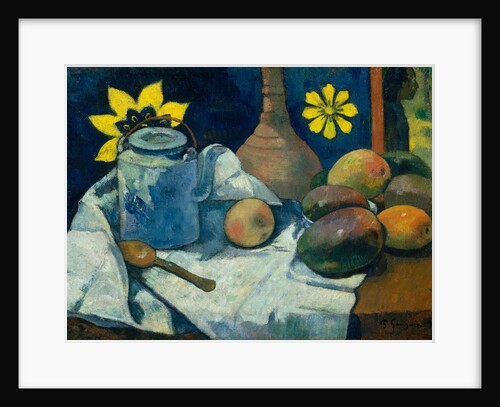 Still Life with Teapot and Fruit, 1896 by Paul Gauguin