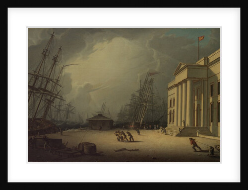 The Custom House at Greenock, Scotland, 1828 by Robert Salmon