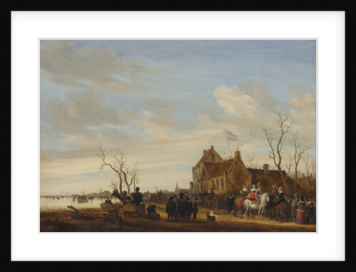 Drawing the Eel, early 1650s by Salomon Ruysdael