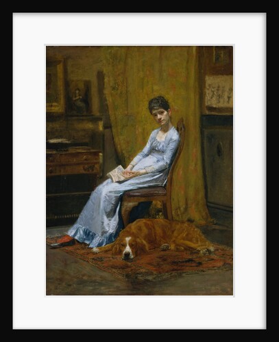 The Artist's Wife and His Setter Dog, ca. 1884-89 by Thomas Eakins