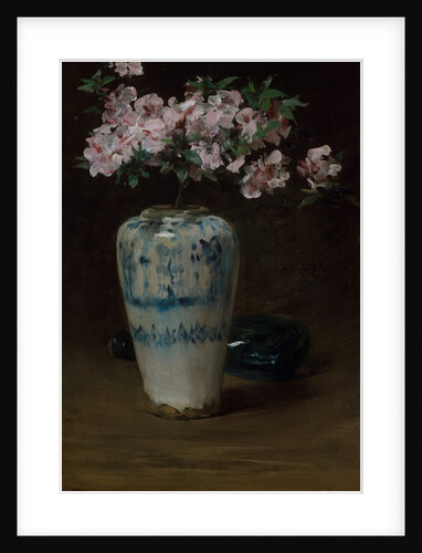 Pink Azalea?Chinese Vase, 1880-90 by William Merritt Chase