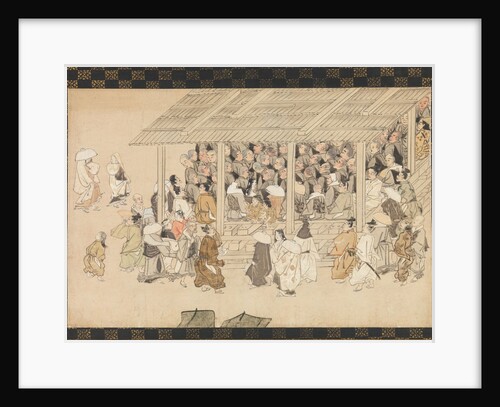 A Nenbutsu Gathering at Ichiya, Kyoto, from the Illustrated Biography of the Monk…, late 14th cent by Unknown