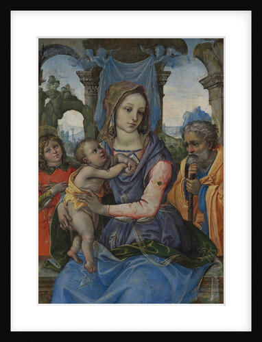 Madonna and Child with Saint Joseph and an Angel by Raffaellino del Garbo