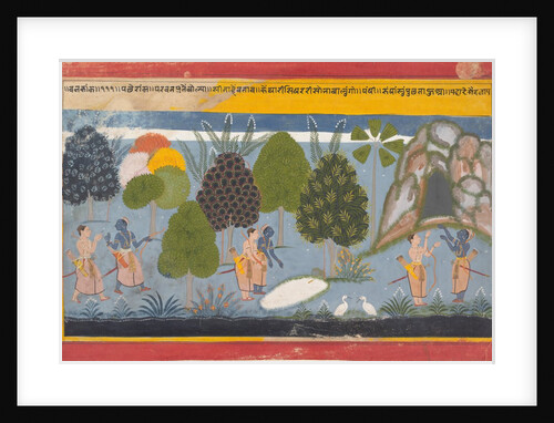 Rama and Lakshmana Search in Vain for Sita: Illustrated folio…, ca. 1680-90 by Unknown