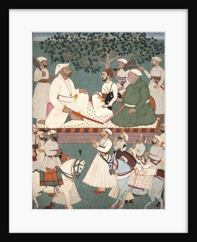 Maharaja Sidh Sen Receiving an Embassy, ca. 1700-10 by Master of the Mandi atelier