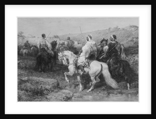 Arabs on the March by Christian Adolf Schreyer