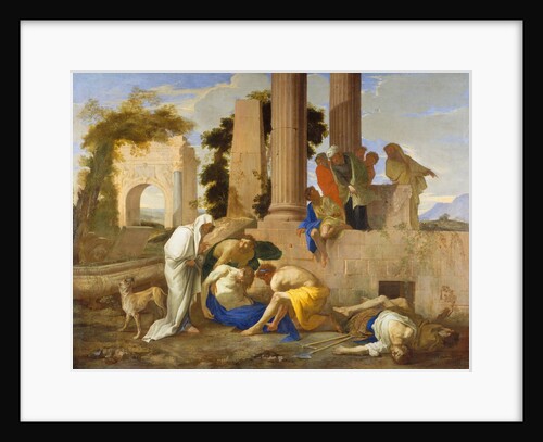 Tobit Burying the Dead, 1640s by Andrea di Lione