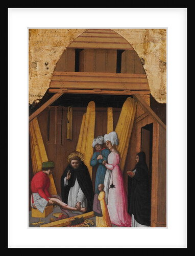 Saint Peter Martyr Healing the Leg of a Young Man, ca. 1450 by Antonio Vivarini