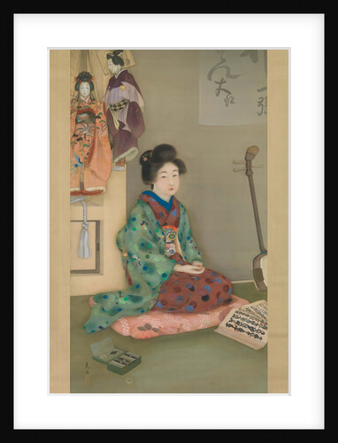 Female Chanter for Joruri Puppet Theater, ca. 1920 by Arai Kou