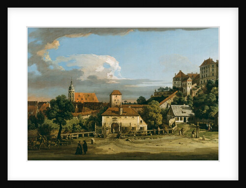 Pirna: The Obertor from the South, mid-1750s by Bernardo Bellotto