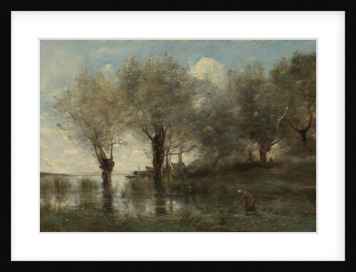 A Pond in Picardy, ca. 1867 by Jean-Baptiste-Camille Corot
