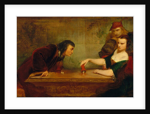 The Last Throw, ca. 1840 by Charles Robert Leslie