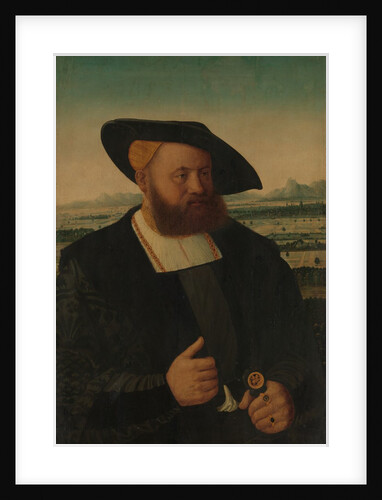 Portrait of a Man with a Moor's Head on His Signet Ring by Conrad Faber von Creuznach