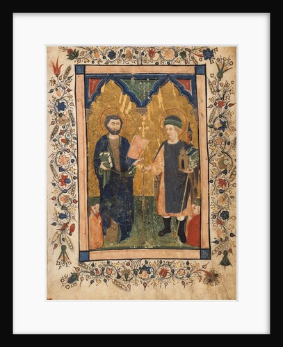 Saint Mark the Evangelist and Saint Sinibaldus Venerated by Members of a Lay…, ca. 1425-34 by Cristoforo Cortese