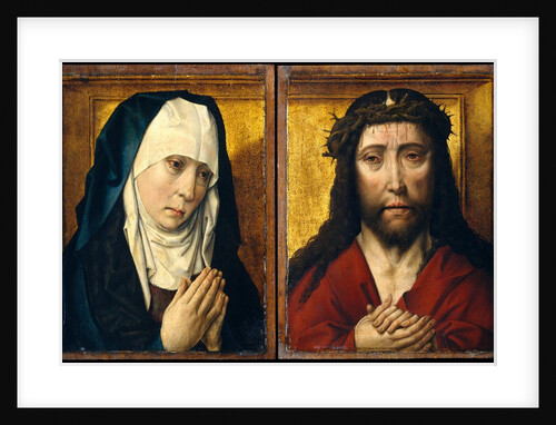 The Mourning Virgin; The Man of Sorrows by Posthumous Workshop Copy (after Dieric Bouts)